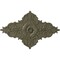 Ekena Millwork Melchor Diamond Medallion (Canopies up to 4"), 67 1/4"W x 43 3/8"H x 4"ID x 2"P, Spartan Stone CM70X43MLSSF - alternate 1